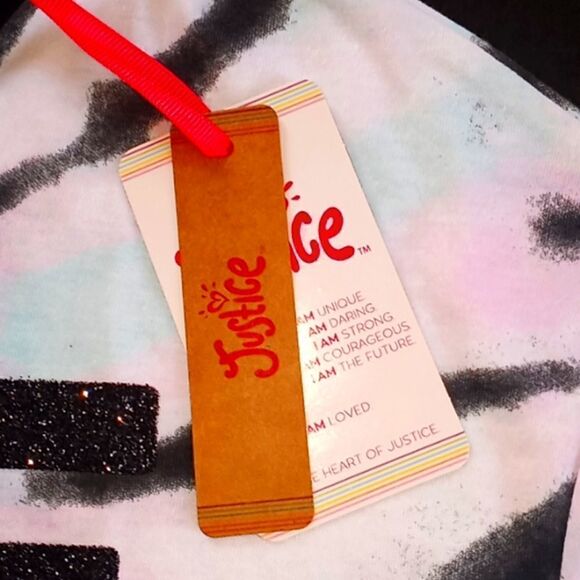 Justice Girls Tie Dyed Cropped T Shirt - Picture 3 of 4